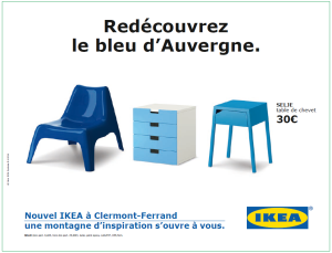 IKEA Redécouvrez le bleu d'Auvergne